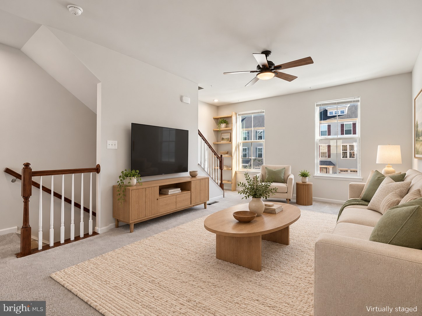 Living room lounge in the Glen Burnie townhouse